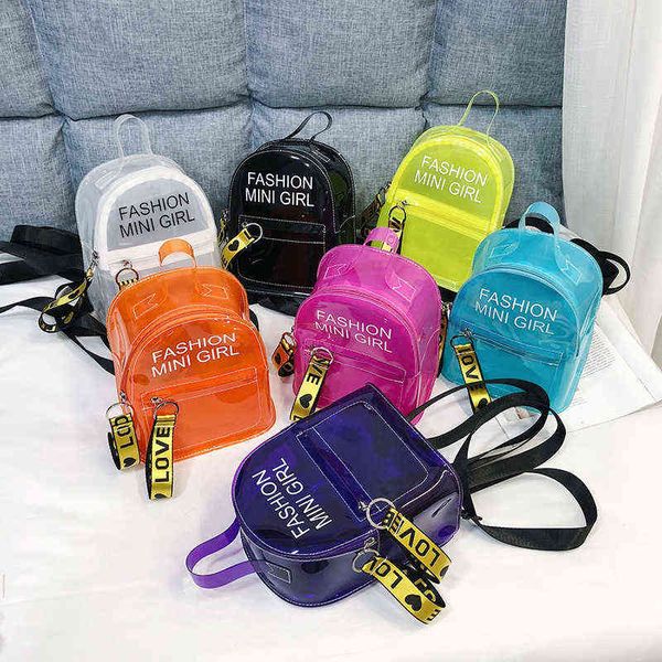 

hbp non-brand transparent plastic backpack women's fashion letter jelly sport.0018