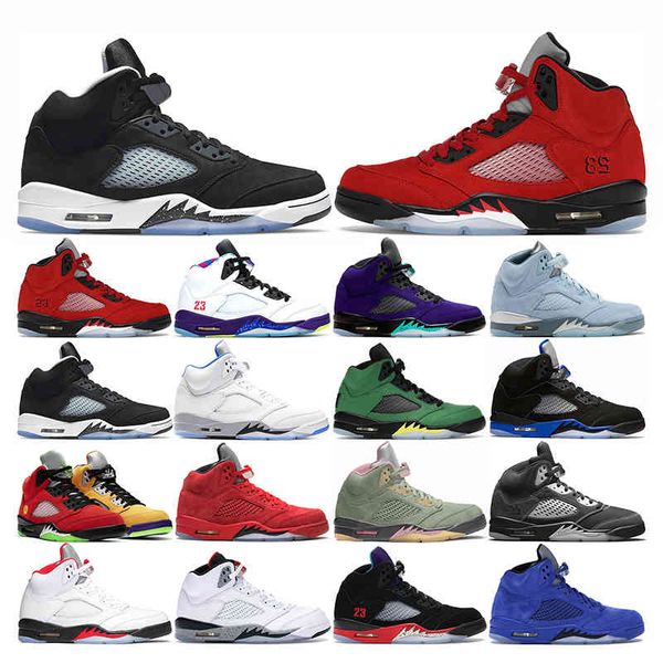 

mens basketball shoes 5 jumpman 5s anthracite bluebird oreo raging red hyper royal white cement alternate michigan sports sneakers