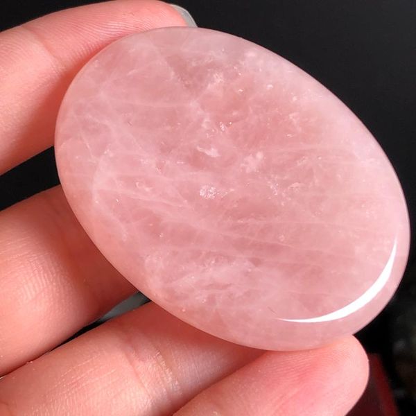

decorative objects & figurines 1pcs natural crystal carving small massage board