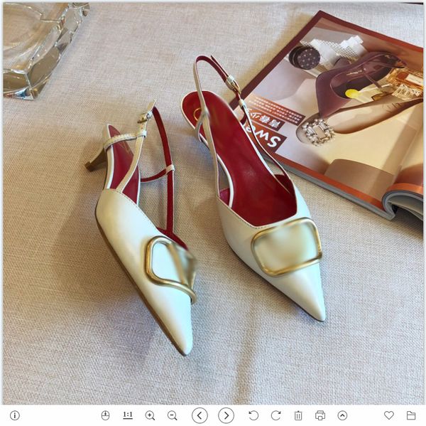 

2021 good quality fashion women luxurys designers shoes designer sandals womens luxury high heels sandal dress shoess with box size 35-41 -g, Black
