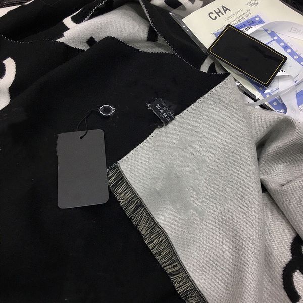 

women cashmere scarf letter printed scarves soft touch warm wraps with tags autumn winter long shawls size 190*65cm, Blue;gray