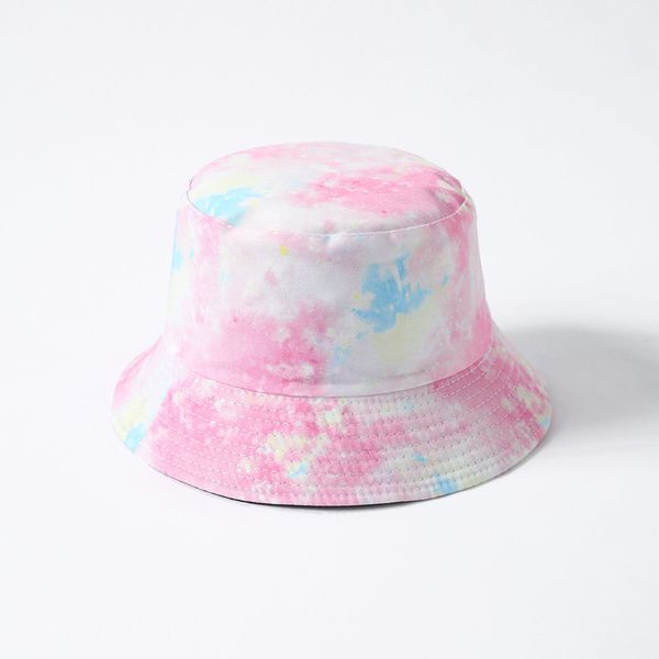 

hat spring and summer tie dye printing double-sided fisherman's basin leisure travel sun hxno