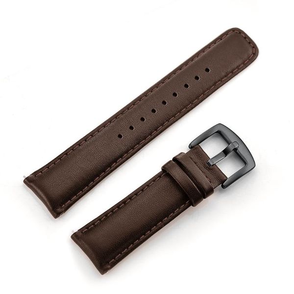 

watch bands genuine leather band 22mm substitute for samsung gear s3 classic / frontier quick release strap wrist belt professional, Black;brown