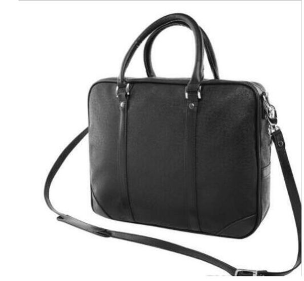 

classic new sale men designer shoulder briefcase black brown leather handbag business men lapbag messenger bag men business briefcase ba