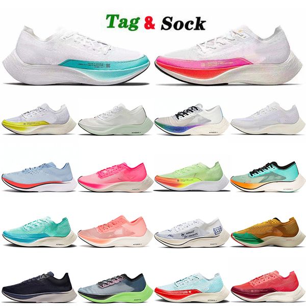 

fashion zoomx vaporflys next% mens womens running shoes sporty red neon rawdacious white black pink sail ekiden ice blue bright mango be tru