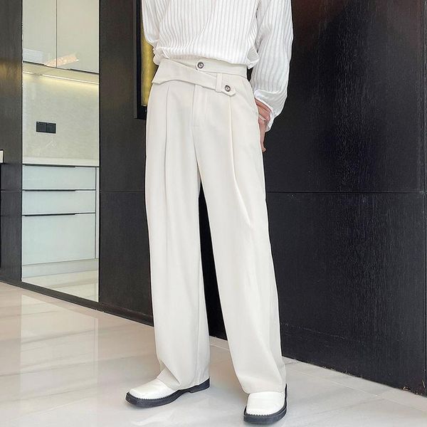 

men's pants mens sweat casual suit straight male korean streetwear vintage fashion pant long trousers for man jogger, Black