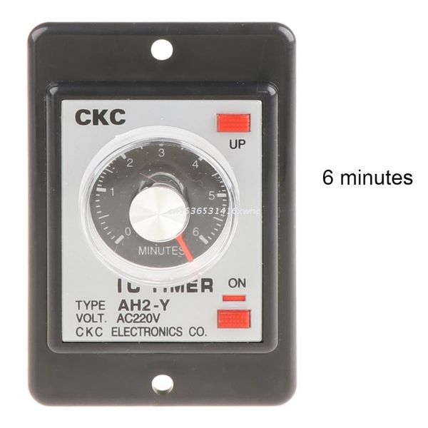 

timers ac 220v ah2-y power on delay timer 1/3/5/10/30/60 seconds 3/6/10/30/60 minutes dropship