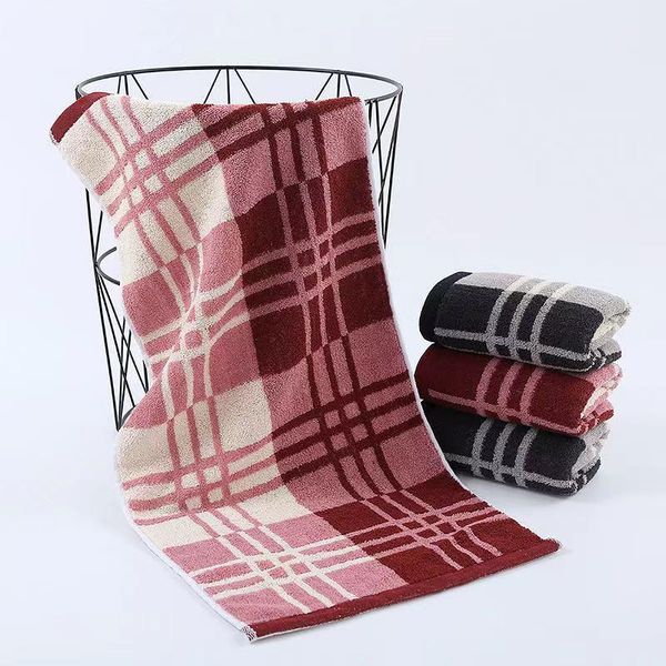 

towel cotton soft absorbent face thickened not to drop wool plaid