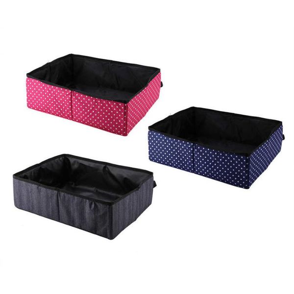 

pet cat litter box folding pan waterproof outdoor foldable bowls & feeders