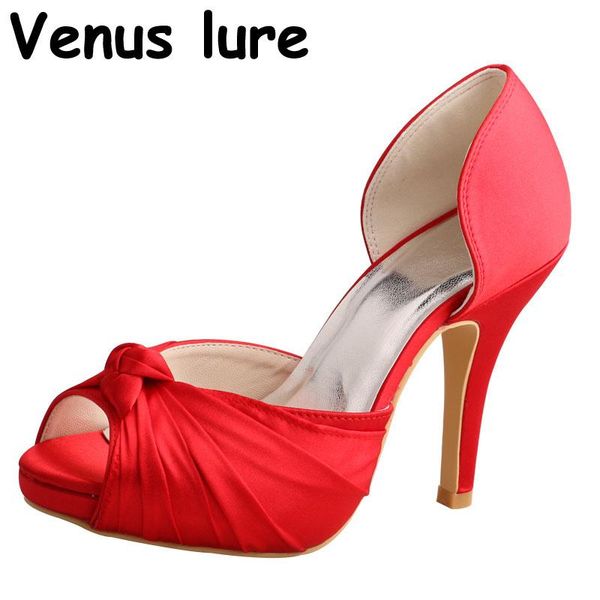 

dress shoes wedopus brand name red peep toe wedding for bride high heeled, Black