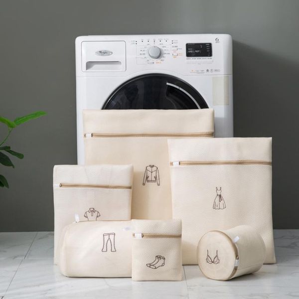 

6pcs laundry bags double layers thickened washing bag travel storage organizer 203f