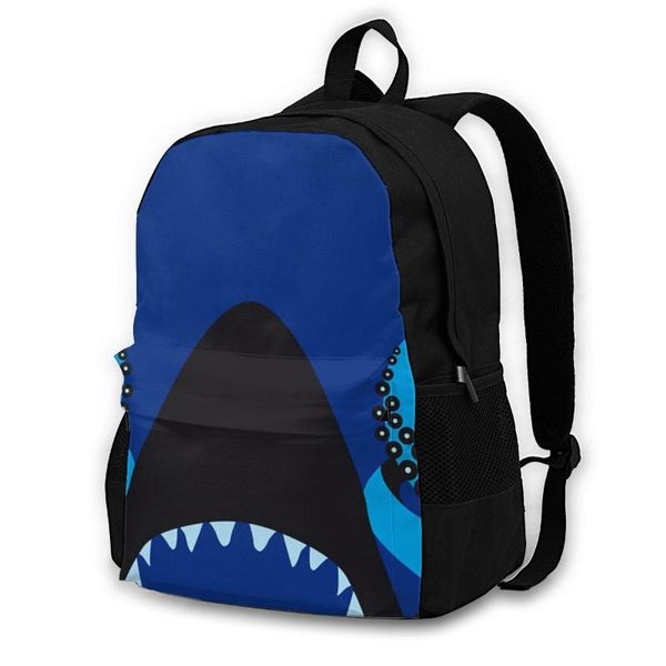 

backpack fish backpacks trekking runner print fun polyester bags
