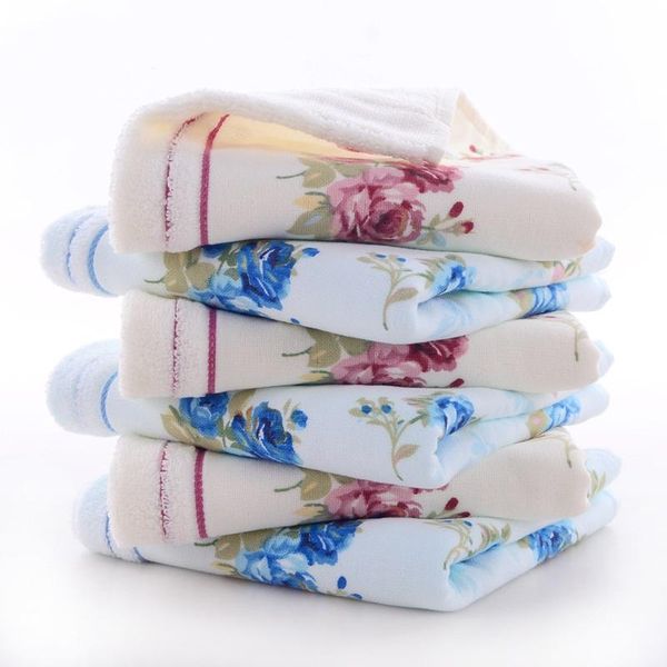 

towel large beach and pool printed floral 100% cotton face 34cmx74cm set of 10