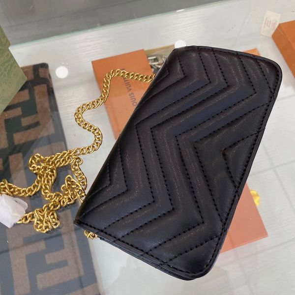 

luxury bags braided shoulder strap coin purse rectangular g bag golden chain genuine leather messenger damier cobal ladies travel 5 colors 1, Red;black