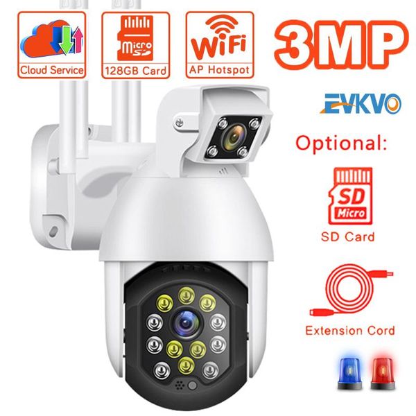 

dual-lens security wifi ip camera cctv motion detection cam wireless outdoor waterproof ptz ir night vision cameras