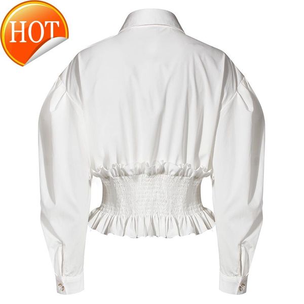

sleeve women tunic autumn vintage blouse white ruffles shirt women's blouses & shirts