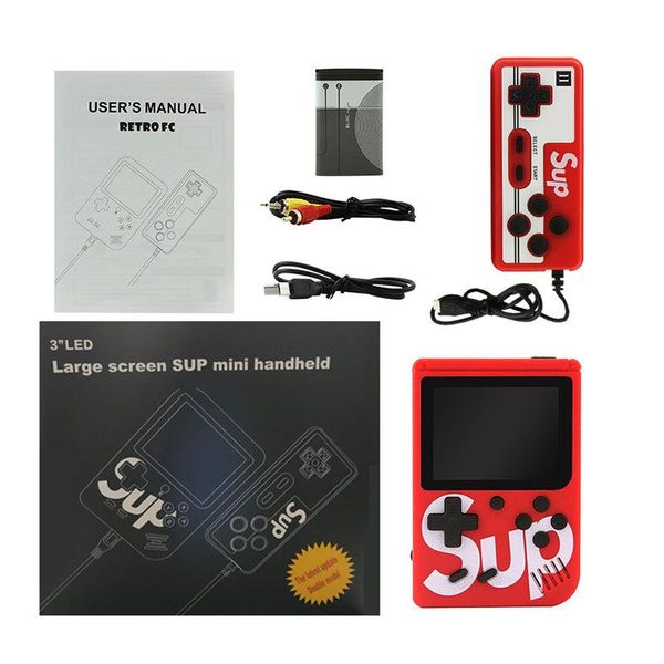 

portable game players retro handheld console mini video 8-bit 3.0-inch color with built-in 400 games