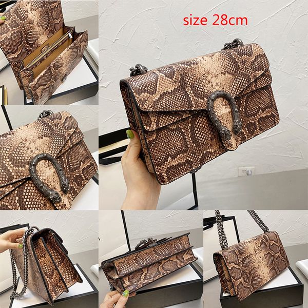 

fashion luxury women designers shoulder bag crocodile pattern snakeskin leather chain crossbody messenger female handbag wallet 4 colors 03