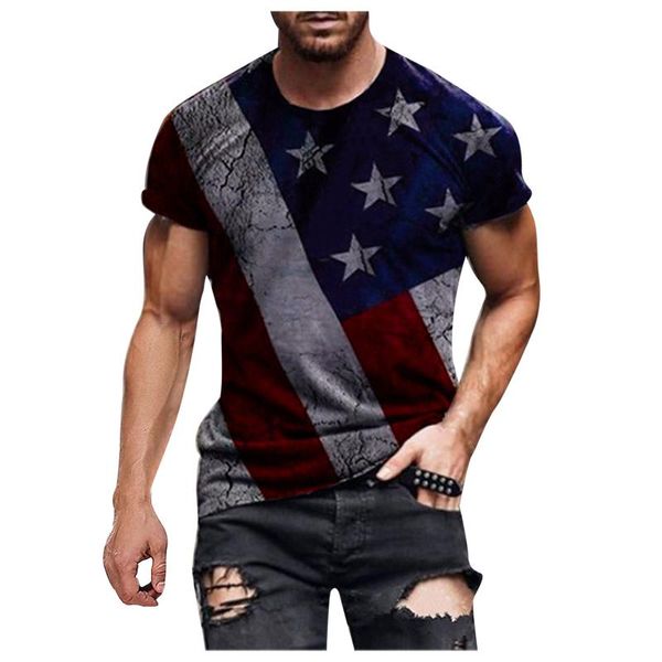 

men's t-shirts oversized t-shirt for men summer 3d digital printing independence day t shirt short sleeve harajuku o neck casual tshirt, White;black