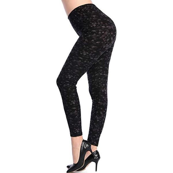 

women's leggings yrrety black women polyester ankle-length standard flower pants elasticity push up fitness female high waist bottom