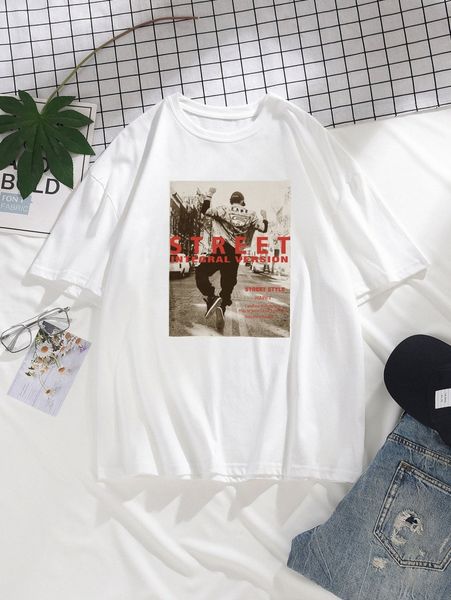 

men letter & figure graphic tee k8qv#, White;black