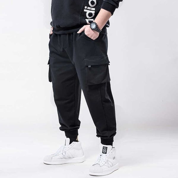 

men's pants spring men casual sweatpants sports letter plus 6xl 7xl big size summer sportwear simple stretch trousers 5a6l, Black