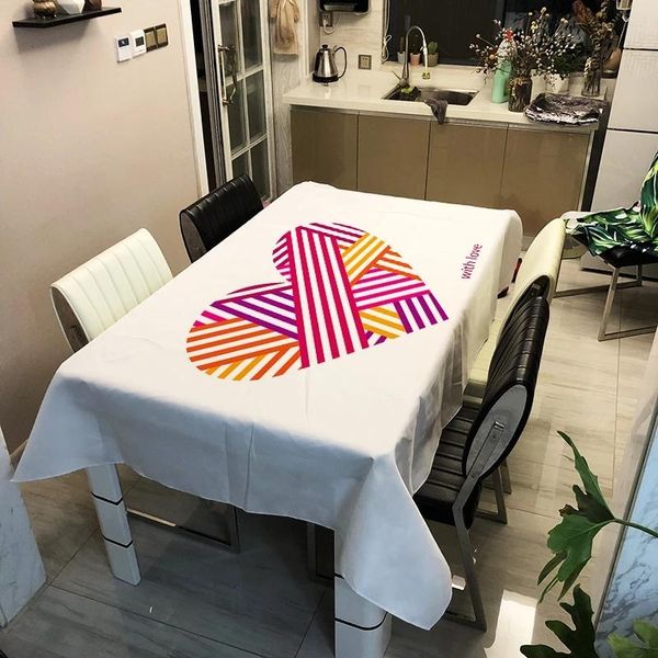 

table cloth print waterproof rectangle dining