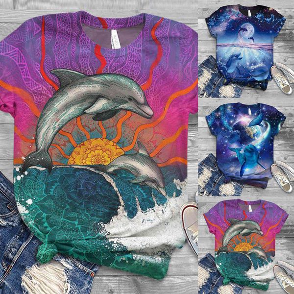 

2021 summer new digital positioning printing short sleeve t-shirt, White