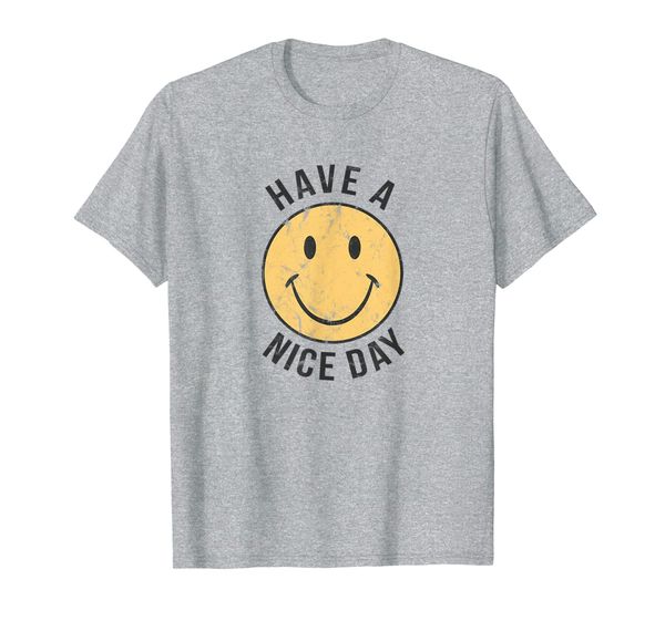 

Mens 70' Retro T Shirt | Have a Nice Day Shirt | Happy Face, Mainly pictures