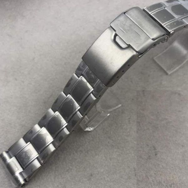 

watch bands parts 22mm width solid stainless steel bracelet suitable for sbbn031/033/035/045 dive strap, Black;brown