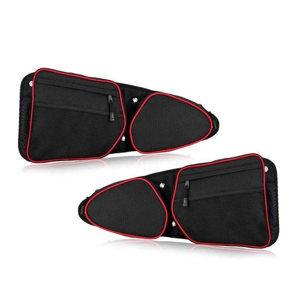 

car organizer side door pocket,front storage bag set with knee pads for 2014 2021 polaris rzr xp 1000 900xc s900