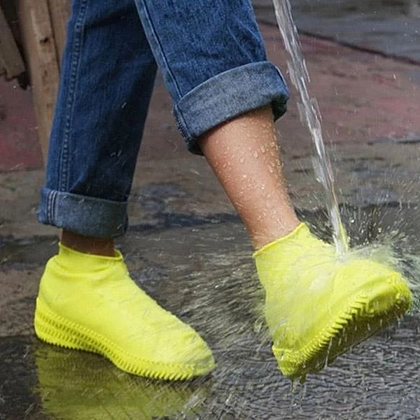 

waterproof shoe cover silicone shoes protectors rain boots for indoor outdoor rainy days reusable random color 1221699