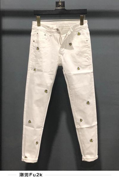 

men's jeans wz0814 fashion 2021 runway luxury european design party style clothing, Blue