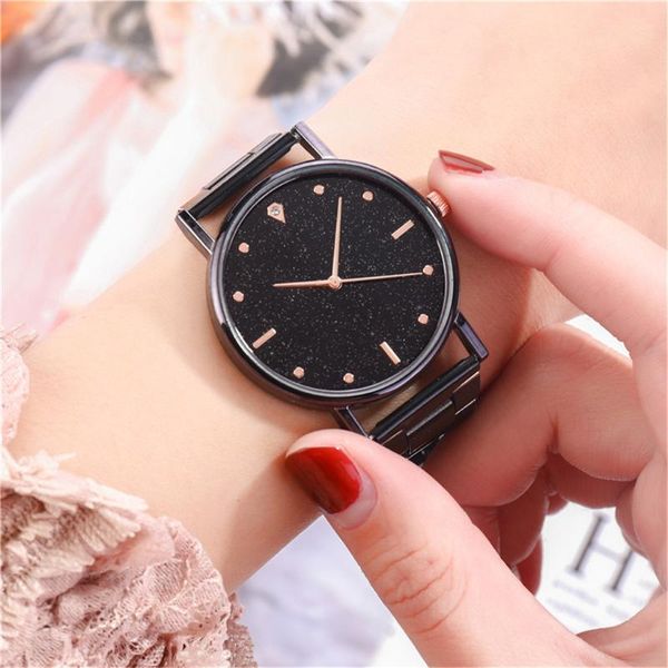 

wristwatches stainless steel quartz watch for women wrist watches luxury zegarek damski casual bracele clasp reloj de mujer, Slivery;brown