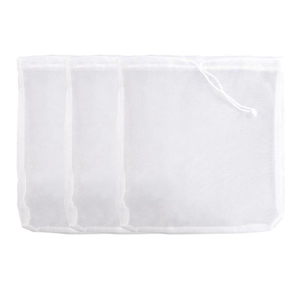 

coffee filters 3pcs/set food strainer portable home kitchen tools with drawstring nut milk bag multipurpose reusable filter washable