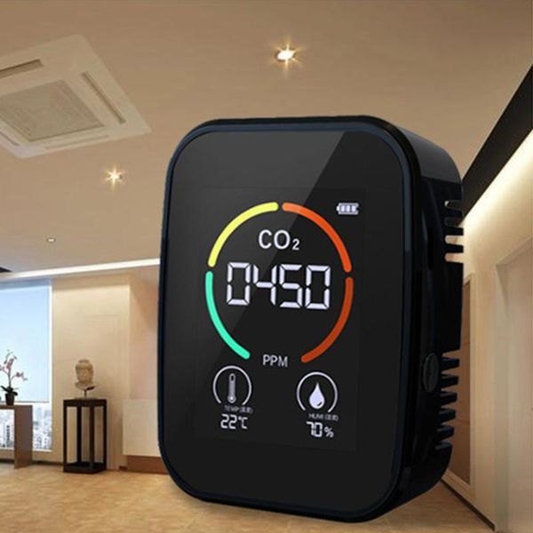 

smart home control detector air quality room digital thermometer hygrometer multifunctional humidity carbon dioxide