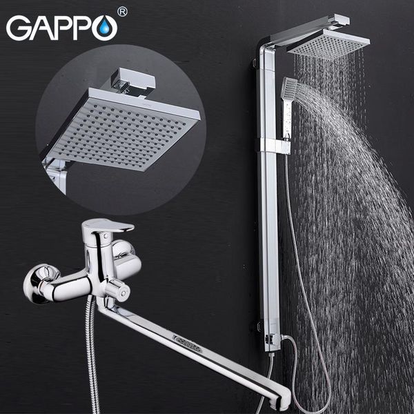 

shower faucet bath tub taps bathroom mixer brass wall mount rain set sets