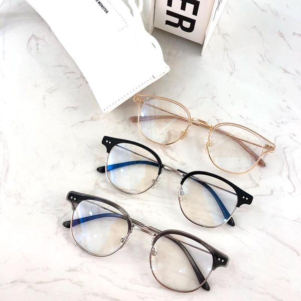 

fashion sunglasses frames korea brand eyeglasses frame optical prescription gm eyewear women men gentle alio myopia, Black