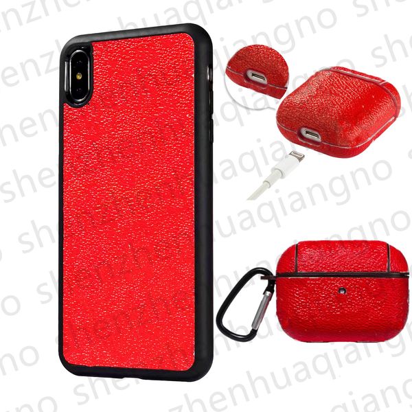 Duas peças conjunto de moda designer airpods caso para apple fone de ouvido protetor chave chaveiro couro clássico clássico retrô casos de telefone série mulheres e homens presentes