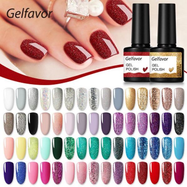 

shiny gel nail polish manicure nails art uv led design ey669