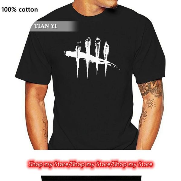 

men's t-shirts dead by daylight logo t shirt day death light game steam anime computer, White;black