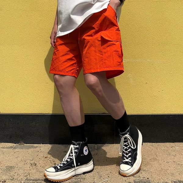

men's shorts iefb japanese korean style causal workwear mens fashion loose summer thin knee length 2021 casual sports, White;black