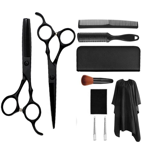

hair scissors 5.5 6 inch barber cutter barbershop shears sharpenor professional sets salon