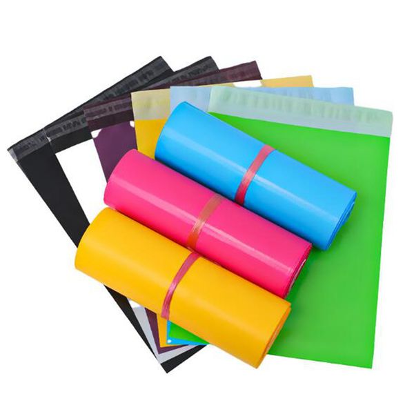 28 cm x 42 cm bunte Express-Beutel, Poly-Mailer, Versandtasche, Umschlag, selbstklebende Dichtung, Plastiktüte im Großhandel