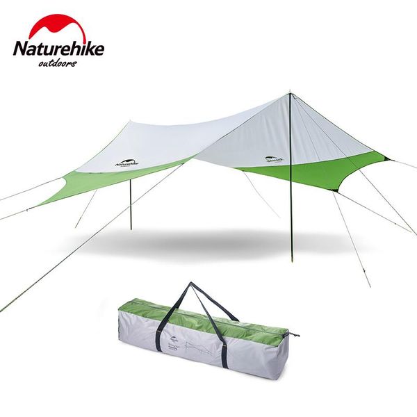

naturehike large outdoor awning tent exhibition shade camping bbq party beach folding canopy gazebo tents and shelters