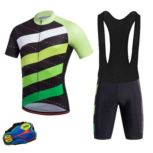 

racing sets cycling jersey professionally clothing bib shorts suit quick drying bicycle uniform bike clothes ropa, Black;blue