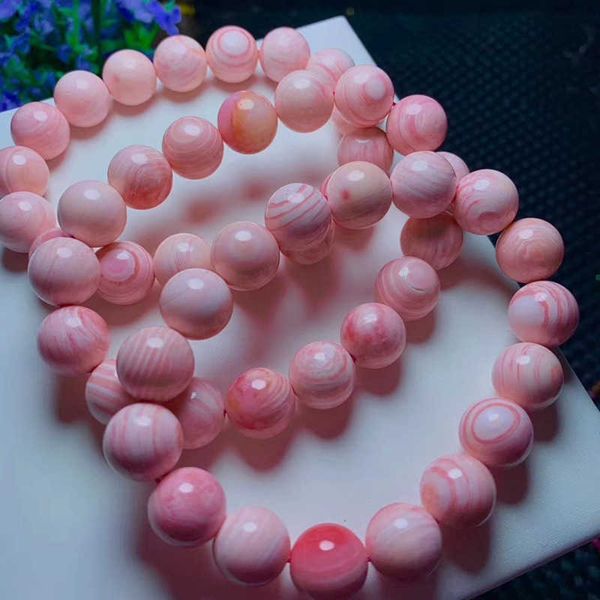 

natural deep-sea powder single loop hand string fashion versatile women's rouge snail queen shell bracelet, Golden;silver