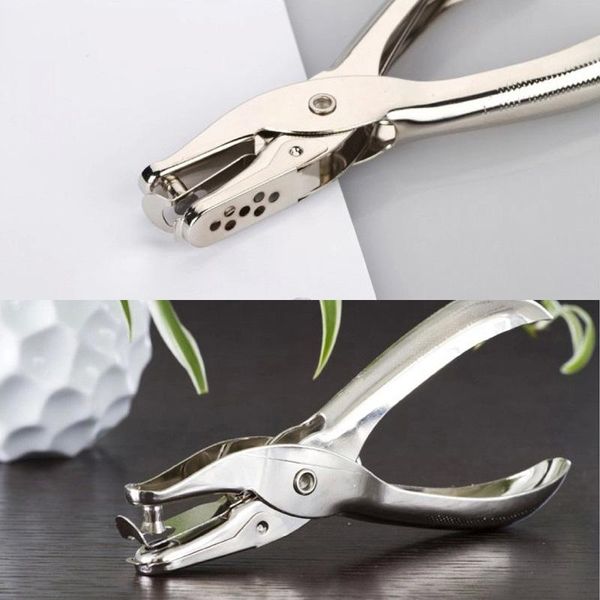 

other arts and crafts 1pcs hand held punch school office punching camp ticket checker scrapbooking metal materials paper single hole puncher