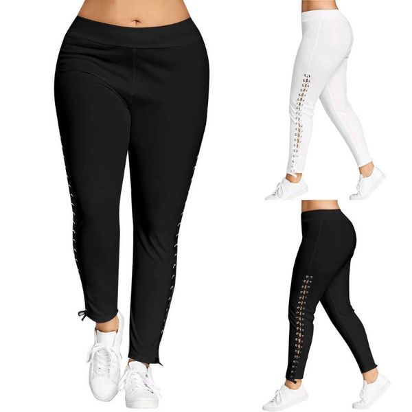 

women's pants & capris fashion high waisted bottom scrunch leggings push up bulift trousers women workout slim jeggings #35, Black;white
