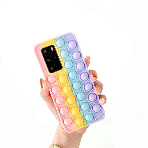 

applicable to samsung s21plus decompression stereo a12 rainbow bean s20 mobile phone case a51 rat killing pioneer a02s silica gel